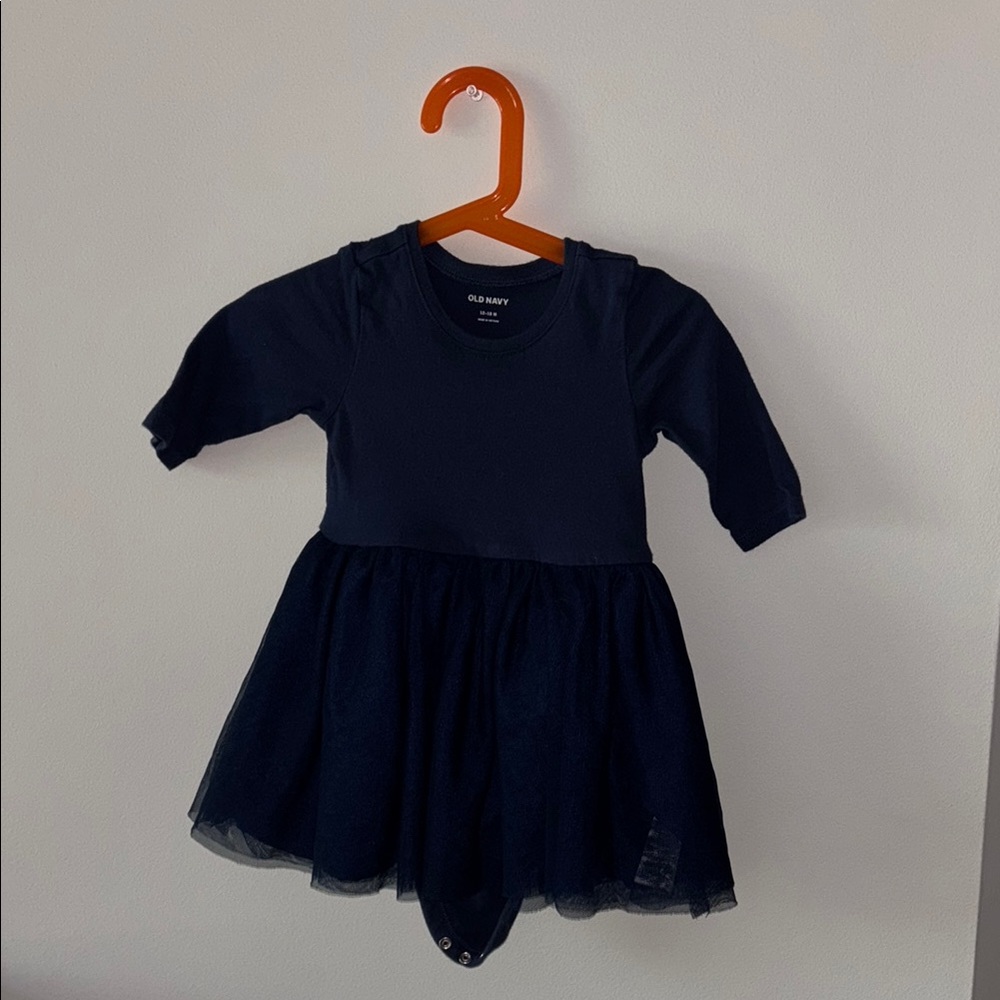 Old Navy Navy Blue Baby Dress